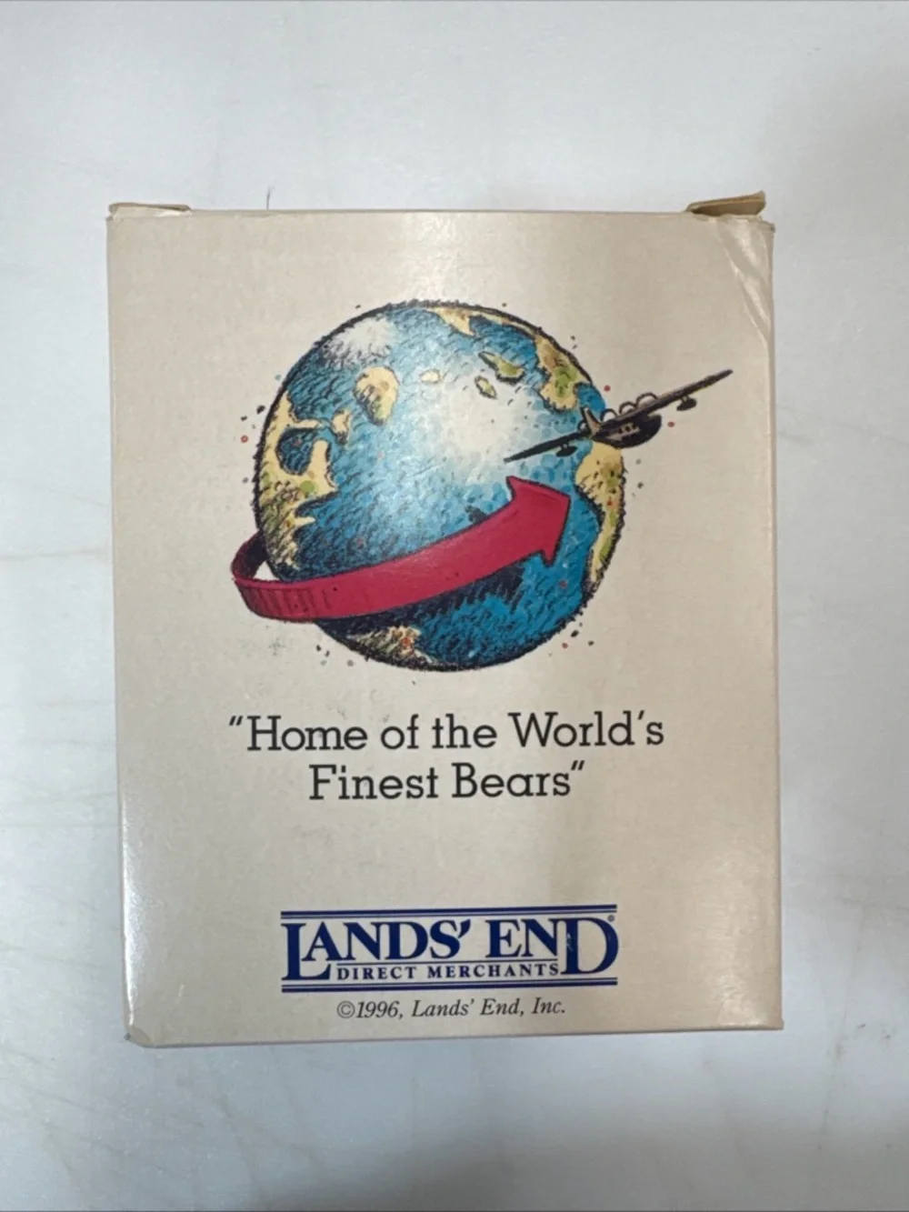 1996 Lands' End Grabinski Rugby Bear Gund Plush Bear Ornament W/ Box - Picture 2 of 7